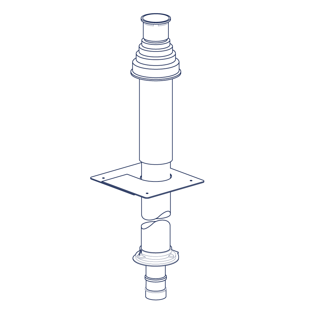 60/100 mm Vertical Flue (floor standing boilers)