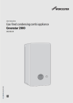 Greenstar 2000 Operating Instructions