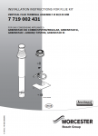 80/125 mm Vertical Flue Terminal Assembly